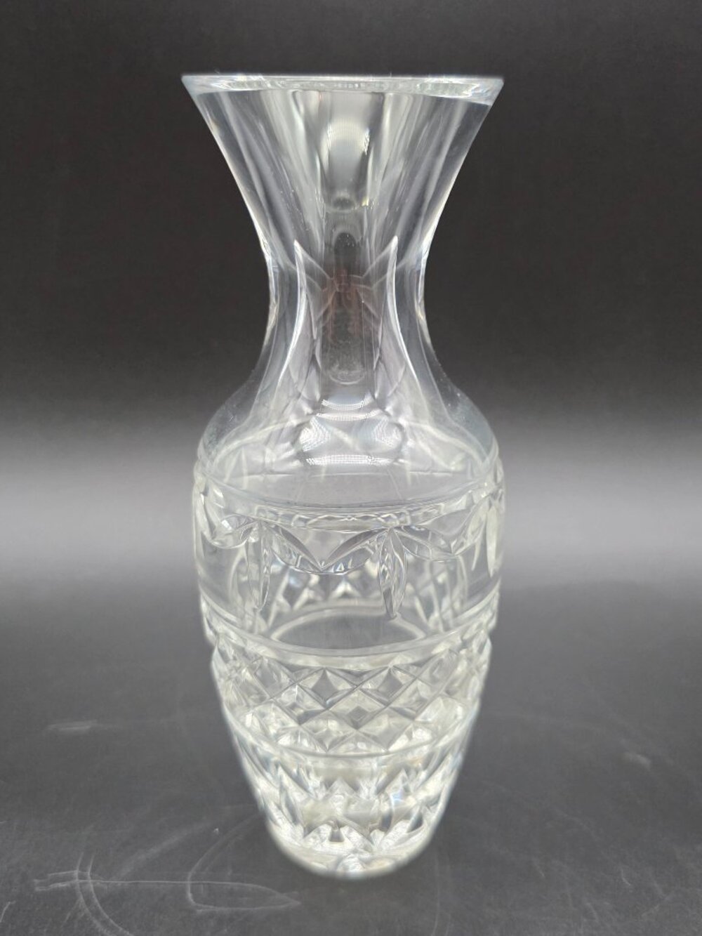 Waterford Glandore Cut Lead Crystal 7” Vase signed
